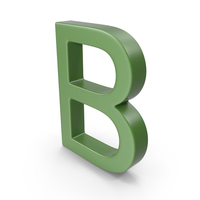 Letter B Green PNG & PSD Images