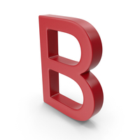 Letter B Red PNG & PSD Images