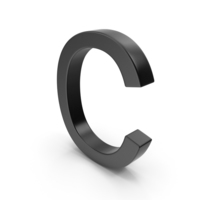 Letter C Black PNG & PSD Images