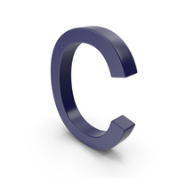 Letter C Dark Blue PNG & PSD Images