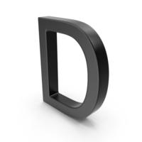 Letter D Black PNG & PSD Images