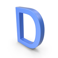 Letter D Blue PNG & PSD Images