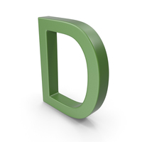Letter D Green PNG & PSD Images