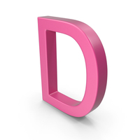 Letter D Pink PNG & PSD Images