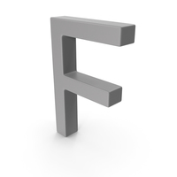 Letter F Grey PNG & PSD Images