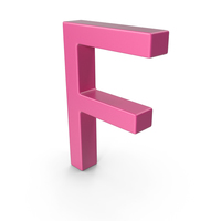 Letter F Pink PNG & PSD Images