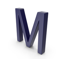 Letter M Dark Blue PNG & PSD Images