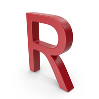 Letter R Red PNG & PSD Images