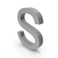 Letter S Grey PNG & PSD Images