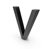 Letter V Black PNG & PSD Images