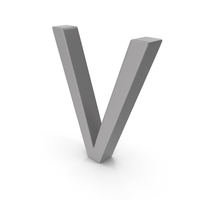 Letter V Grey PNG & PSD Images