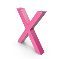 Letter X Pink PNG & PSD Images