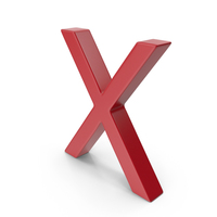 Letter X Red PNG & PSD Images