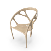 Minimalist Wood Chair PNG & PSD Images