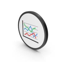 Icon Graph Chart Colored PNG & PSD Images