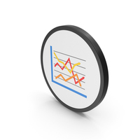 Icon Graph Chart Colored PNG & PSD Images