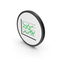 Icon Graph Chart Green PNG & PSD Images