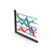 Symbol Graph Chart Colored PNG & PSD Images