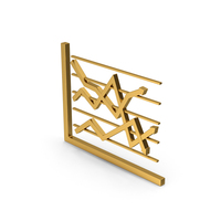 Symbol Graph Chart Gold PNG & PSD Images