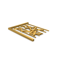 Gold Symbol Graph Chart PNG & PSD Images