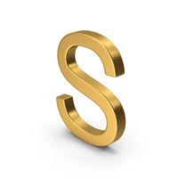 S Letter Gold PNG & PSD Images