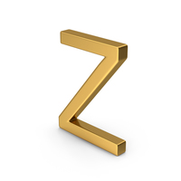 Z Letter Gold PNG & PSD Images