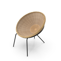 Round Wicker Chair PNG & PSD Images
