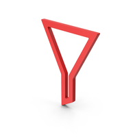 Symbol Funnel Red PNG & PSD Images