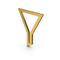 Symbol Funnel Gold PNG & PSD Images