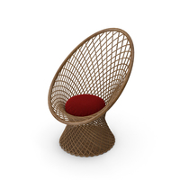 Rattan Basket Chair PNG & PSD Images