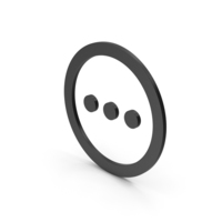 Symbol Three Dots Black PNG & PSD Images