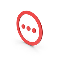 Symbol Three Dots Red PNG & PSD Images