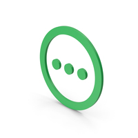 Symbol Three Dots Green PNG & PSD Images