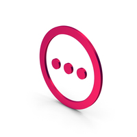 Symbol Three Dots Metallic PNG & PSD Images