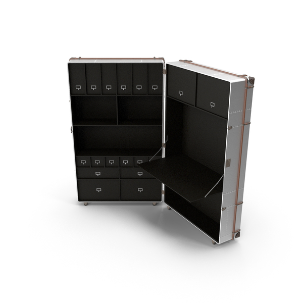 Richards Trunk Secretary Metal PNG & PSD Images