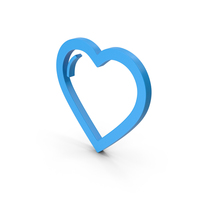 Symbol Heart Blue PNG & PSD Images