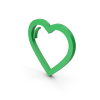 Symbol Heart Green PNG & PSD Images