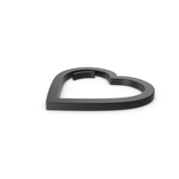 Black Symbol Heart PNG & PSD Images