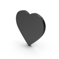Symbol Heart Black PNG & PSD Images