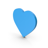 Symbol Heart Blue PNG & PSD Images