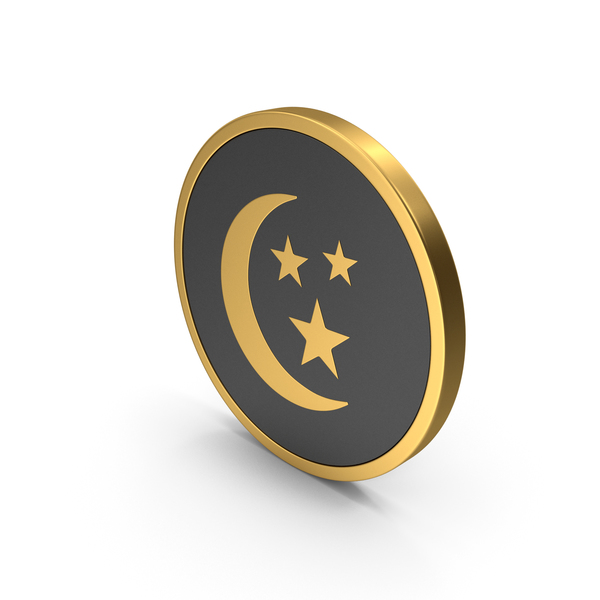 Symbol Moon Gold PNG Images & PSDs for Download