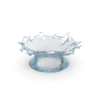 Water Crown Splash PNG & PSD Images