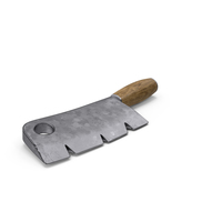 Stylized Cleaver on Floor PNG & PSD Images