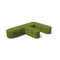 Grass Capital Letter F Top View PNG & PSD Images