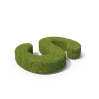 Grass Capital Letter S Top View PNG & PSD Images