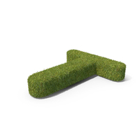 Grass Capital Letter T Top View PNG & PSD Images