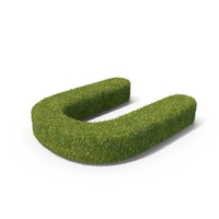 Grass Capital Letter U PNG & PSD Images