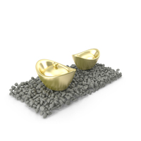 Chinese Gold Ingot PNG & PSD Images