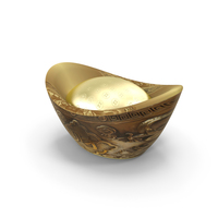 Chinese Gold Ingot PNG & PSD Images