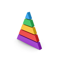 Symbol Pyramid Graph Colored PNG & PSD Images